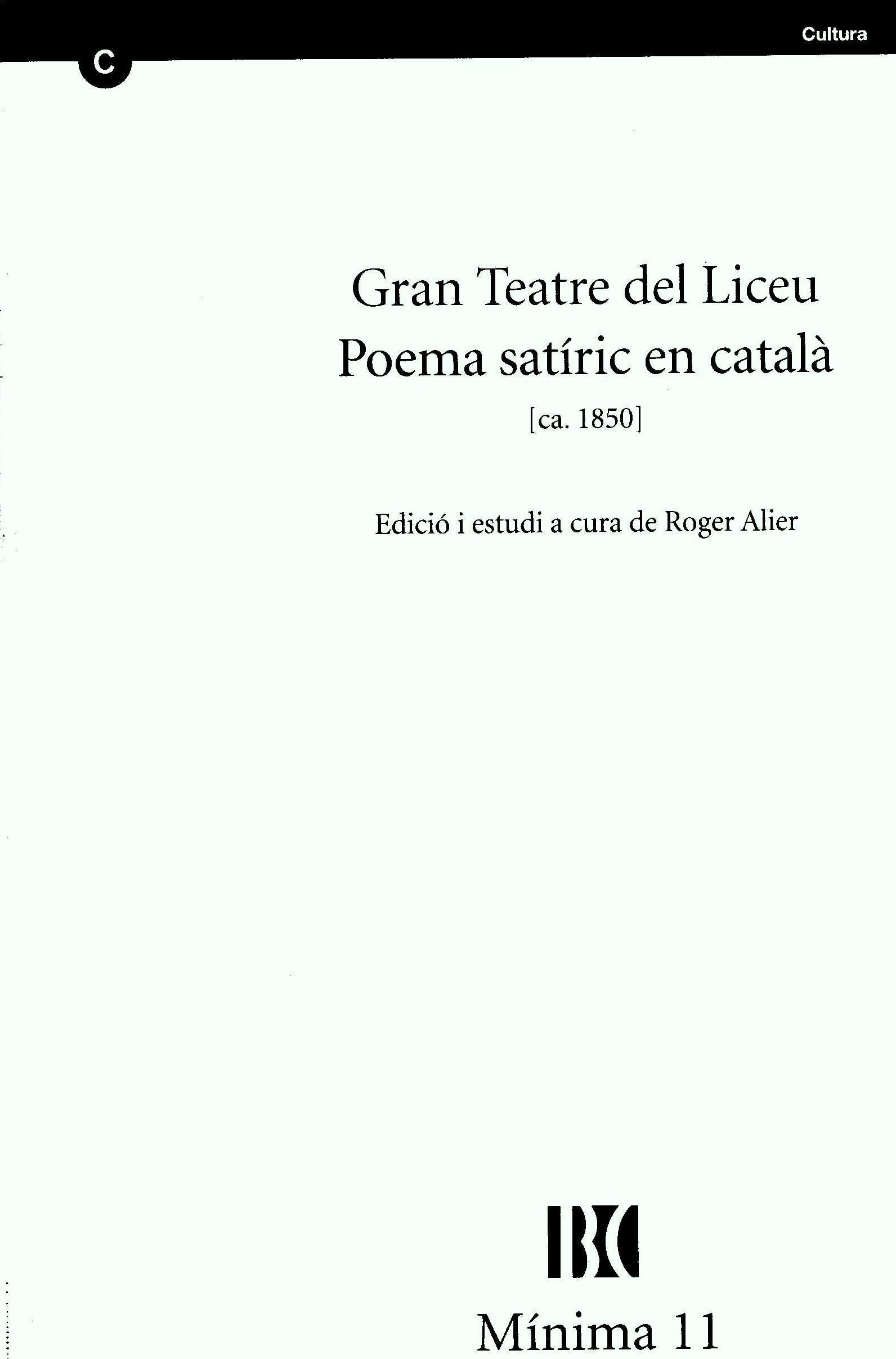 Poema satric sobre el Gran Teatre del Liceu